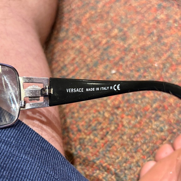 Silver Rectangular Sunglasses with Rhinestone Detail - Picture 3 of 3